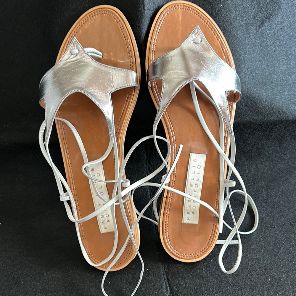 Perry Ellis Women's Silver Sandals